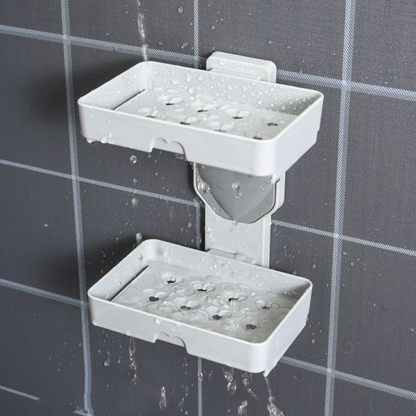 

bathroom accessories home double layer draining soap holder not punched drainage soap box bathroom tool wholesale dropship