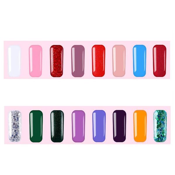 

1pcs 15ml nail art nail gel polish led uv gel polishes lacquer long-lasting colorful 11 colors, Red;pink