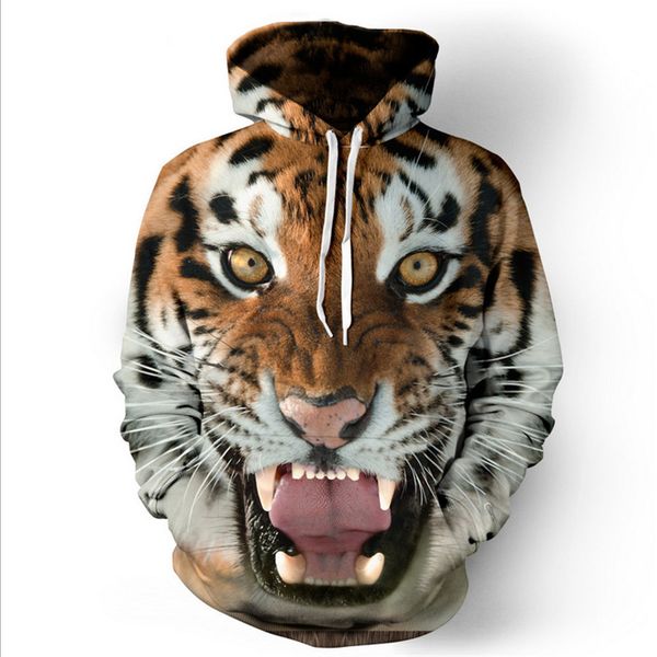

hoodie men and women hoodie 3d printing tiger xxxtentacion sweatshirt men casual clothing hip hop street style, Black
