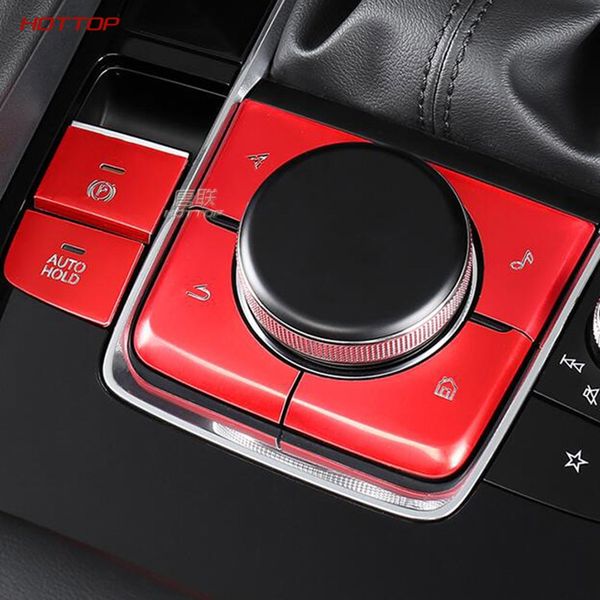 

aluminum alloy red central control button set for 3 axela 2020