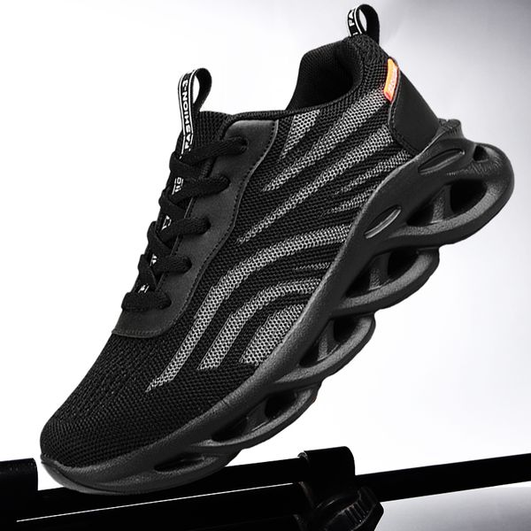 

running shoes men breathable light 47 yards sneakers outdoor sports breathable twist red jogging casual shoes fashion new white, Black