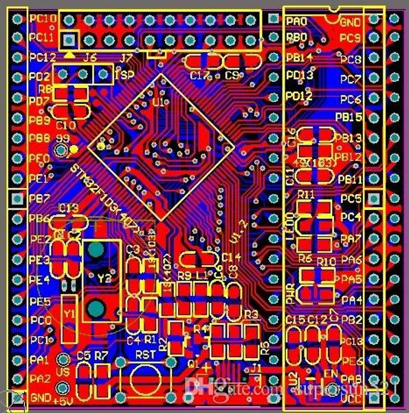 

Stm32f407 совет по развитию схемы и печатной платы Бесплатная доставка stm32f4x разъем micr