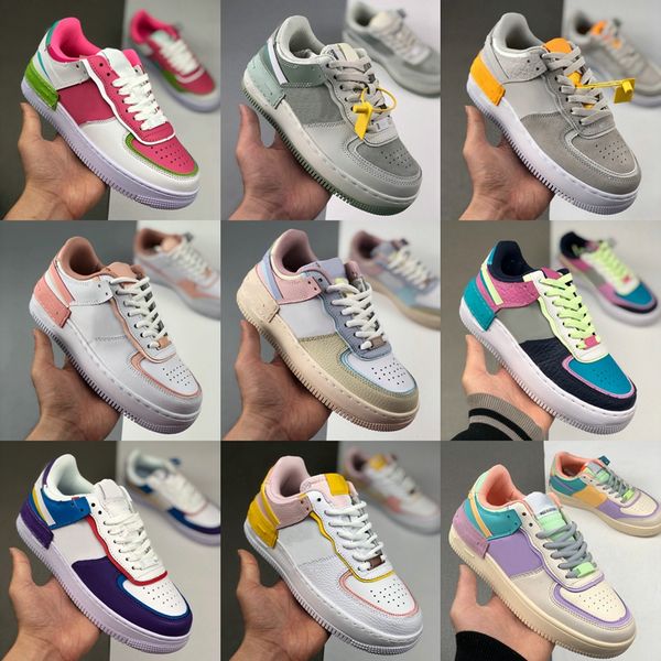 

2020 new shadow tropical twist 1s daisy utility 07 wmns women girls running shoes candy macaron sports dunk one skateboard sneakers, White;red