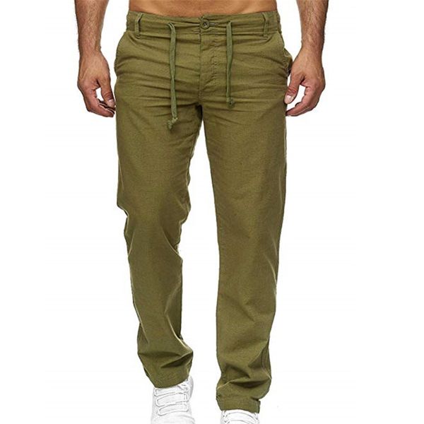 

summer mens cargo pants straight leg casual low waist pencil jogger trousers, Black