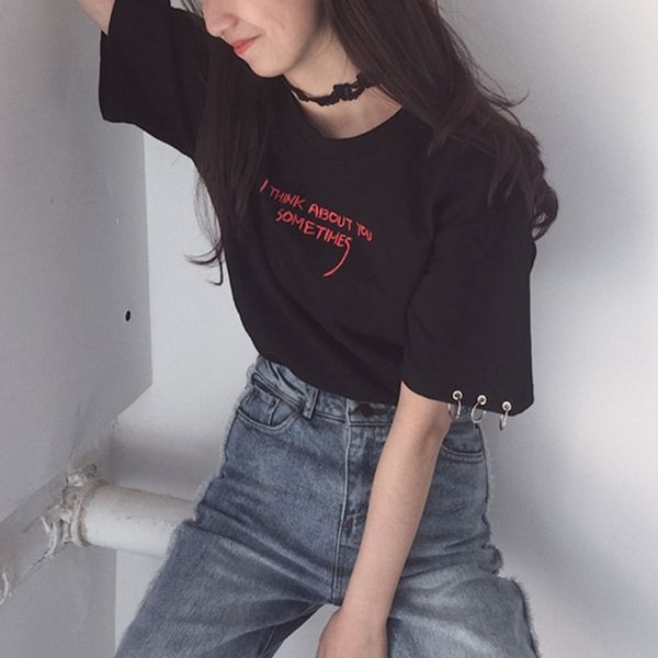 

women designer shirts women designer clothes 2019 new fashion woman clothes korean harajuku solid embroidery short sleeve women, White