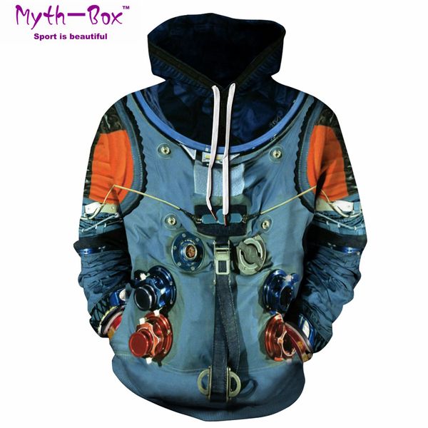 

women/men hooded sweaters sport hoodies spacesuit 3d print s-5xl running sweatshirts loose fitness sportwear hip hop, White;black
