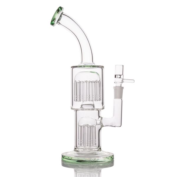 Narghilè Toro Glass Bong Heady Oil Rigs Tubi d'acqua Albero Perc Narghilè Recycler Bubbler 11 