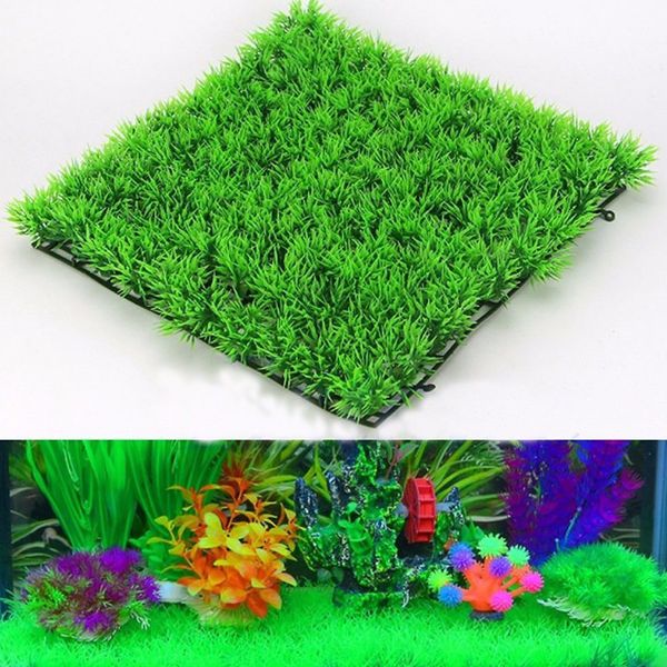 

eco-friendly aquarium ornaments artificial water plastic green grass plant lawn aquatic fish tank decor