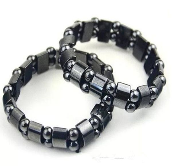 

black magnetic hematite beads bracelets fashion black magnetic hematite beads bracelet for men women vintage beads bracelets dhl free
