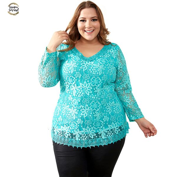 

womens plus size big yards femme elegant floral lace t shirt women elastic tee shirts 6xl 7xl 8xl h009, White