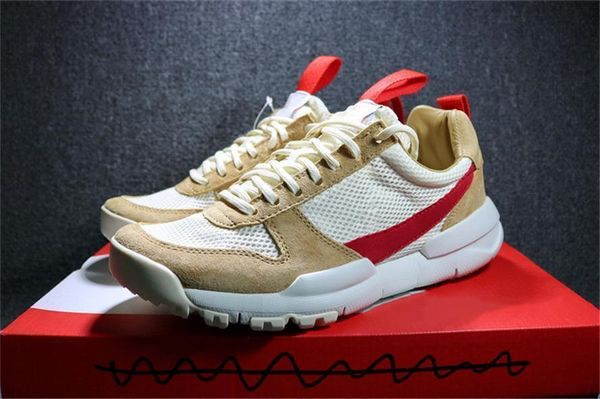 

2020 authentic tom sachs craft mars yard 2 .0 space camp running shoes for men aa2261 -100 natural sport red maple outdoor shoes with box, Black