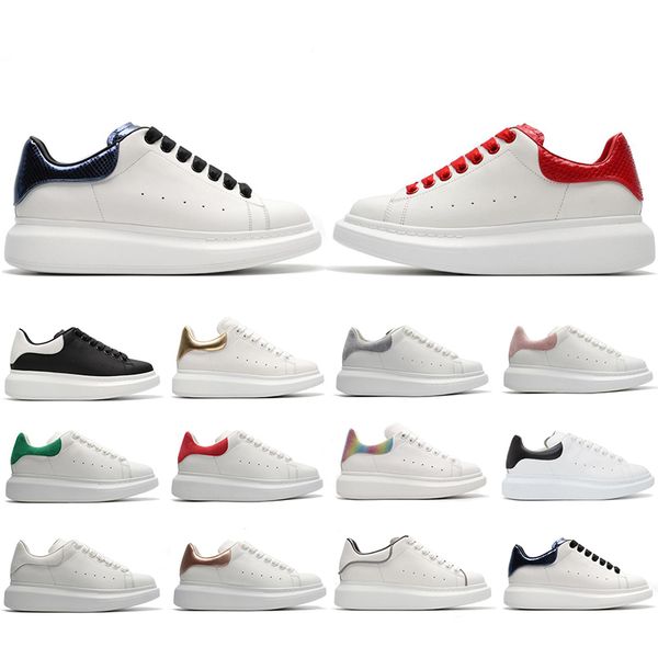 

2020 designer shoes for men women fashion platform sneakers 3m reflective triple black white leather suede mens flat casual shoe