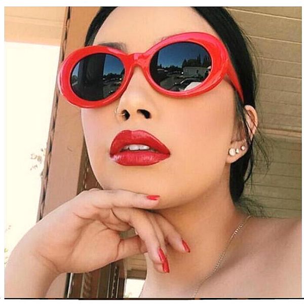 

new wild oval sunglasses right zhilong same paragraph aliens net red sunglasses wholesale glasses, White;black