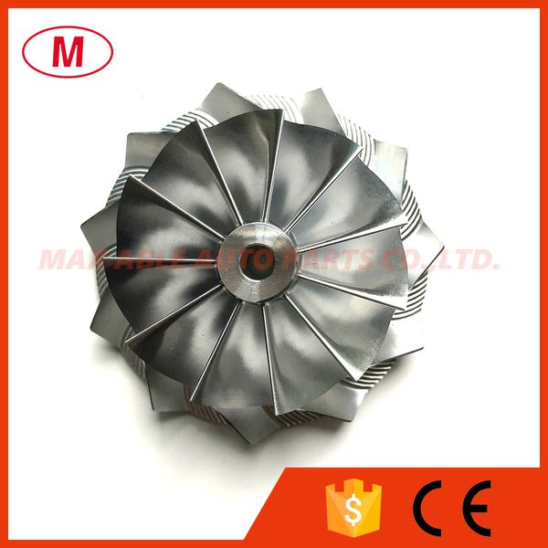 

td05h 20g upgrade 58.00/76.13mm 11+0 blades turbo billet compressor wheel/aluminum 2618/milling wheel for turbocharger cartridge/chra/core