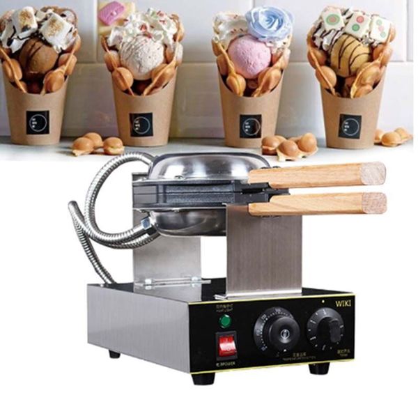 

2020 waffle maker egg commercial electric bubble making style baker ice 220v machine cone non-stick crispy waffle cream cake egg bhet