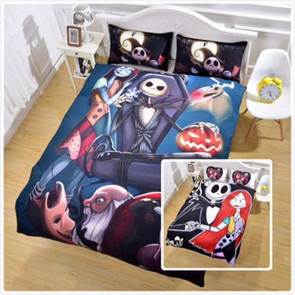 

3pcs 3d frightened bedding set twin/full//king/ 172*218cm/200*229cm/228*228cm/259*229cm duvet cover bedding sets