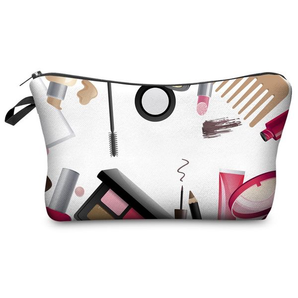 

fashion cosmetic bag print women makeup bags cute bag headset candy cosmetic printing collection casual men zipper letter