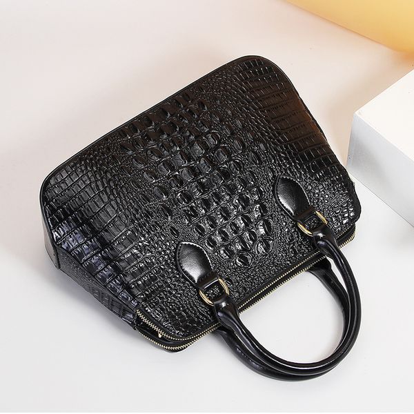 

2020 new leather handbags high-grade crocodile wax leather shoulder crossbody ladies handbag crossbody bags for women