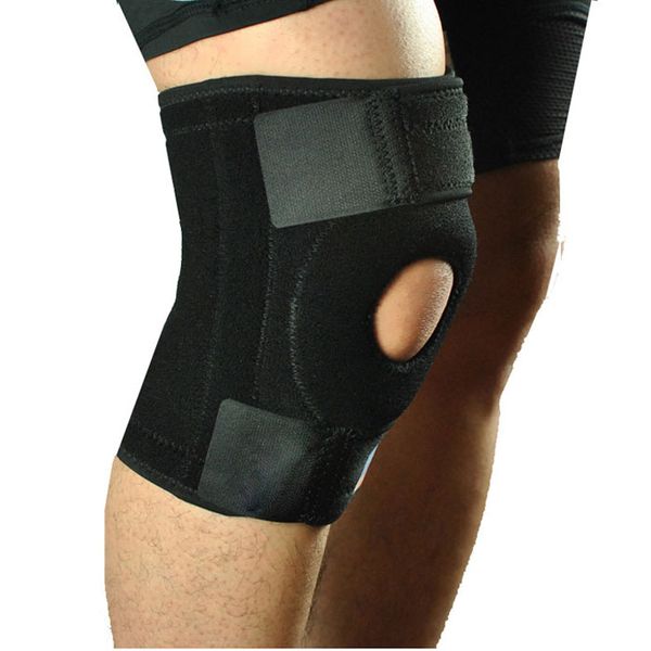 

knee pads basketball gaiter knee protectors for sport elastic neoprene patella brace belt support fastener adjustable 3.077, Black;gray
