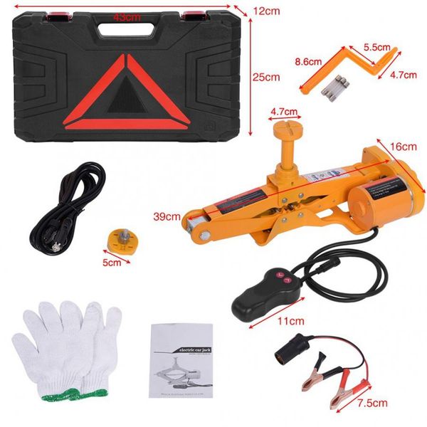 

автоматический электрический разъем рукоятки 3ton автомобиля dc 12v автомобильный электрический домкрат подъема гараже внедорожник минивэн и