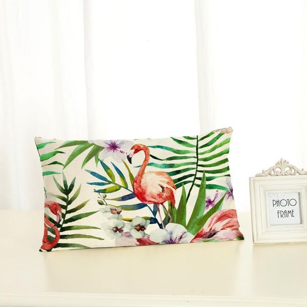 

bird housewear lumbar pillow chair cushion cover soft pillow case cojines almofadas cotton linen square 30x50