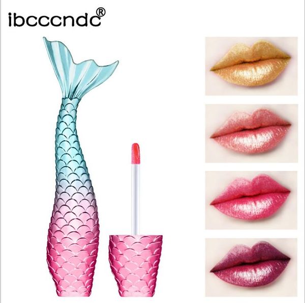 

ibcccnndc mermald lip gloss like a menmaid princess charming 20 colors are available metal light/metal texture