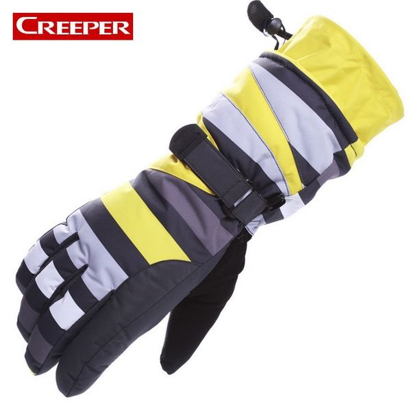 

winter thermal snowboard gloves waterproof windproof thicken fleece lined motor cycling luvas mountain ski gloves