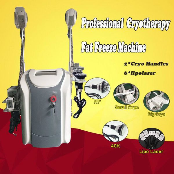 

new 5 in 1 cryolipolysis cavitation+rf+40k+lipo laser machine fat ing machine cryo therapy weight loss machine
