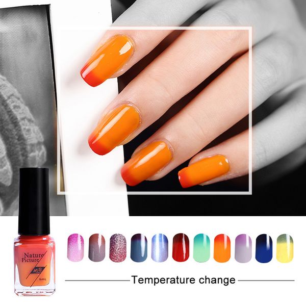 

1 pcs thermal changing color nail gel polish nail gel varnish lacquer 998