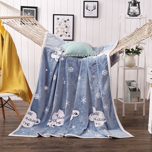 

flannel sheep blanket fashion warm girl throw home bedroom bedding blankets portable sofa office bed couch blanket bedspread