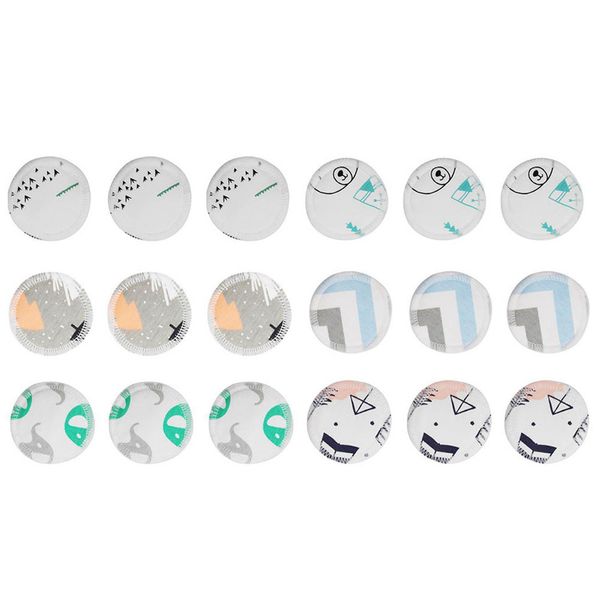 12/18/25pcs lavável durável fácil de usar para o olho facial limpeza algodão desenhos animados impressão maquiagem remover a almofada de cuidados com a pele Acessórios