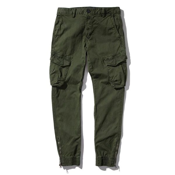 

мужчины high street fashion hip hop повседневный cargo pant мужской гаремные человек jogger sweatpants 2018 осень zipper брюки 38, Black