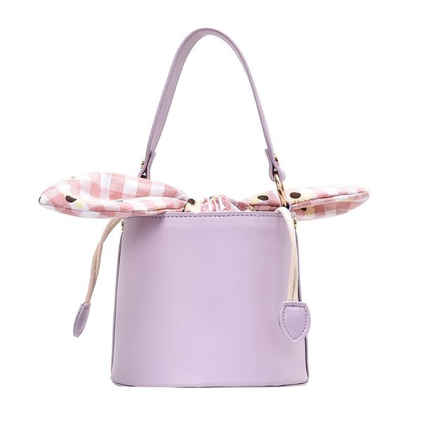 

2020 totes bags for women casual bucket bag small pu leather handle handbags organizer shoulder messenger bags with scarves