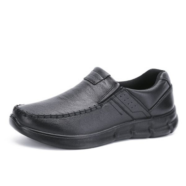 

big size 38-48 men leather casual shoes loafers breathable flats soft light shoes fashion men's driving footwear, Black