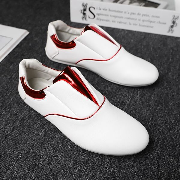 

men's casual shoes leather fashion loafers comfortable driving flats breathable slip on man sneakers peas shoes men moccasins, Black