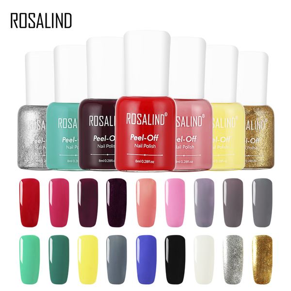 

rosalind gel nail polish 8ml 18 colors colorful gel varnishes for nail art diy designed soak off peel off manicure primer