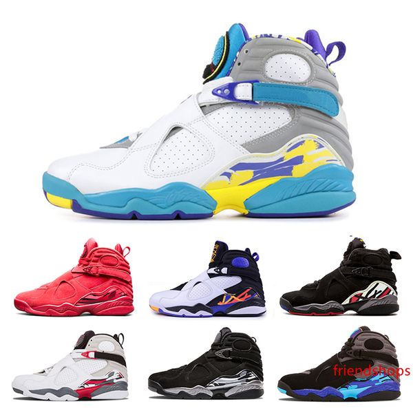 

8 8s valentine s day red vii 8s men basketball shoes 3m white aqua chrome countdown pack mens outdoor sports sneakers size us 7-13