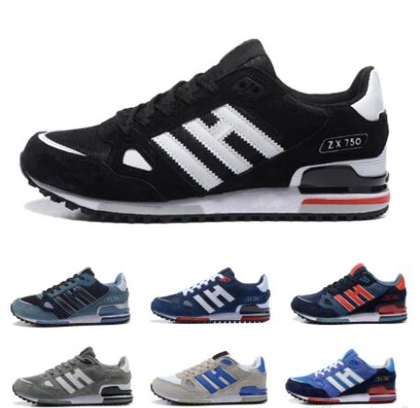 

wholesale editex originals zx750 sneakers zx 750 for men and women athletic breathable fashion casual shoes size 36-45, Black