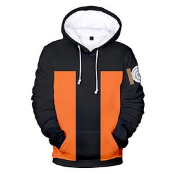 

naruto 3d printed hoodies women/men long sleeve casual hooded sweatshirts anime fashion streetwear clothes custom, Black