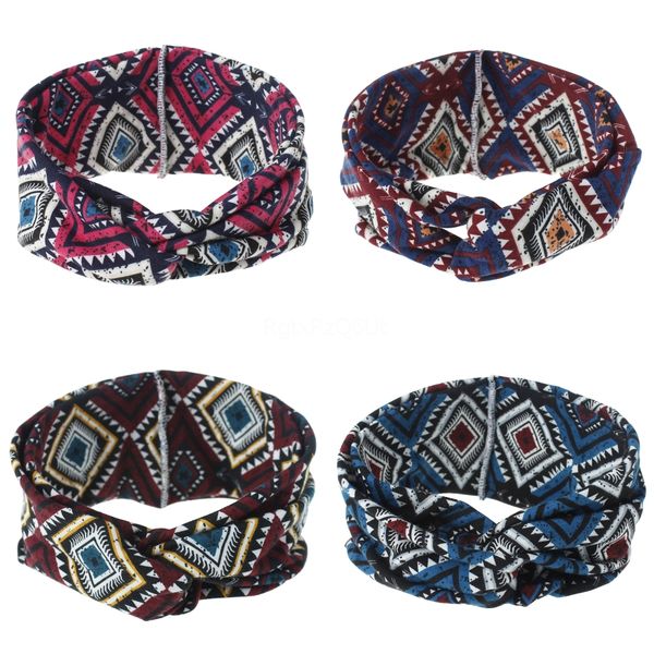 

женщины хлопок knotted тюрбан голова деформация упругого спорт йога sweatband фитнес спортивные розовый диапазон волос # 937, Silver