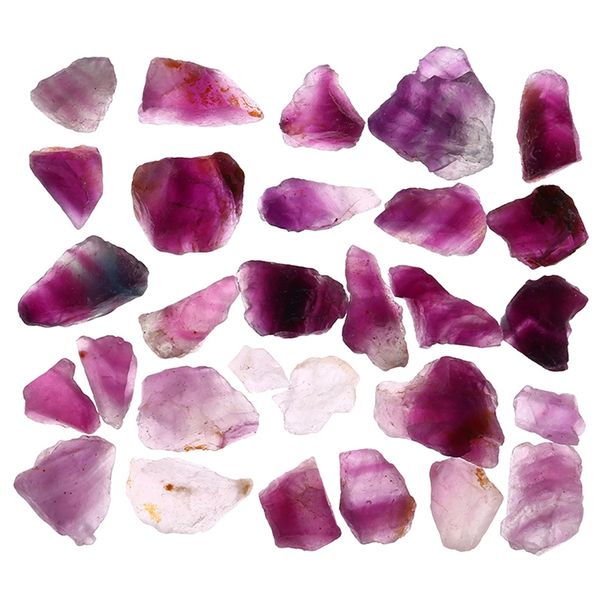 

новый-100 г натуральный фиолетовый флюорит кварц кристалл октаэдры рухнул камень образец породы