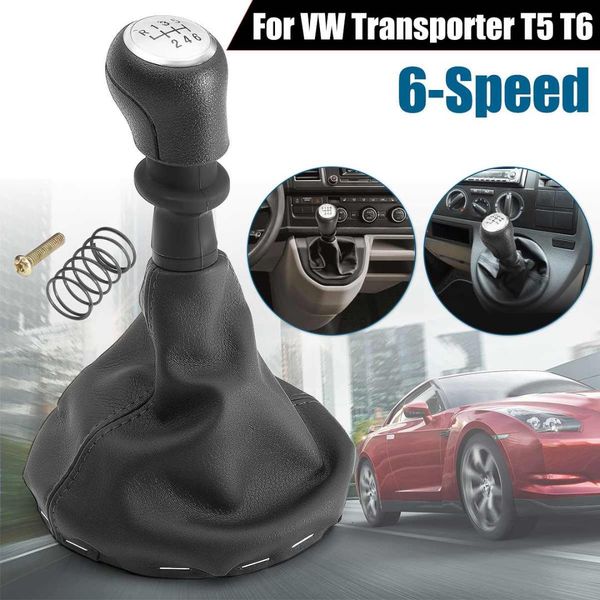 

5/6 speed car gear shift shifter knob gearstick gaiter boot cover for vw transporter t5 t6 2003 2004 2005 2006 2007-2011 161412