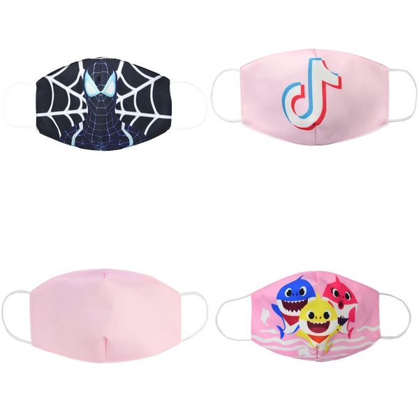 

recently child lol wean face masks and children cosplay masks dustproof breathable anti-haze mask cartoon masks protect heal, Black