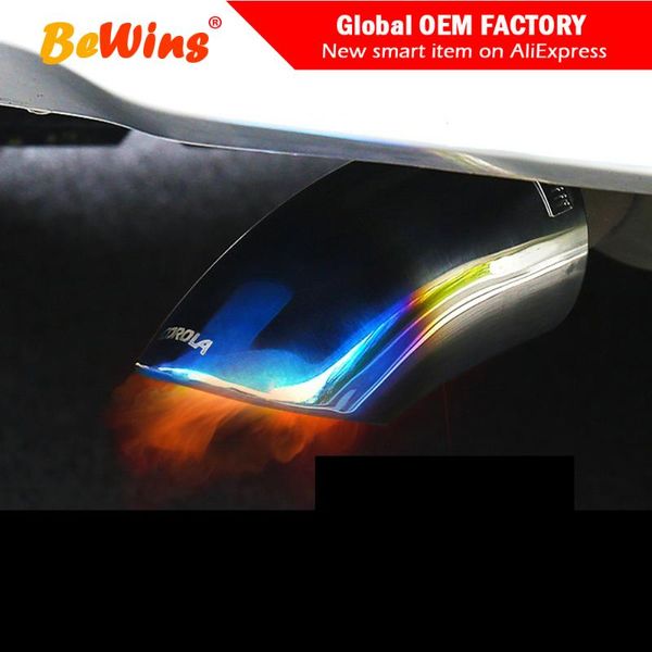 

car styling for 14-18 new corolla 1.2t double engine refitted tailpipe decorative muffler