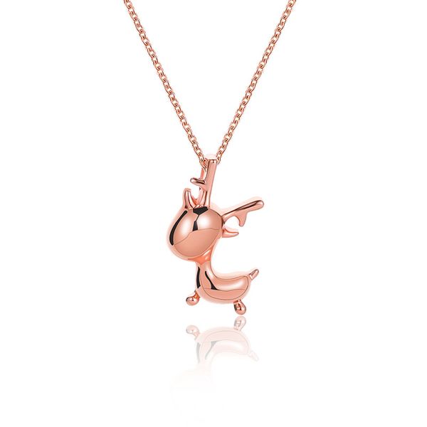 

new necklace christmas decor reindeer pendant christmas decorations for home 2020 diy gift, Silver