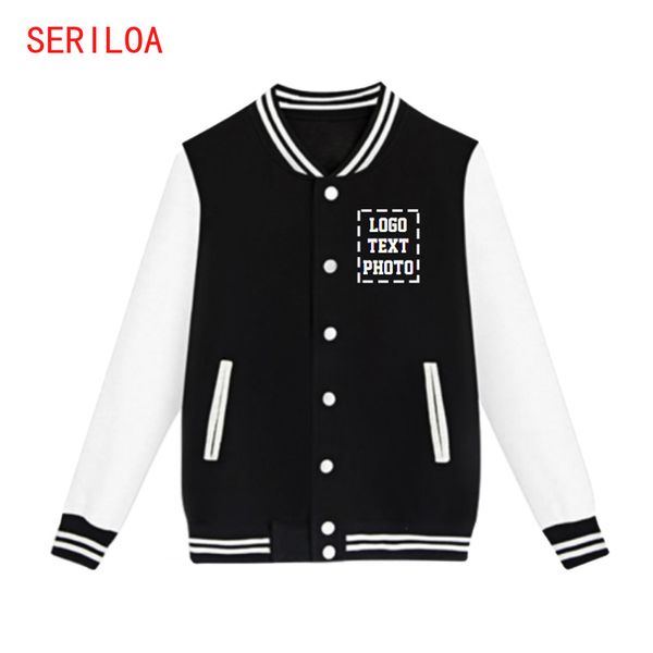 

custom baseball uniform jacket sport coat print logo/text/p for teenagers, Black;brown