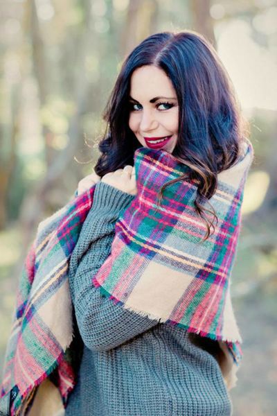 

street england 140*140cm chiffon scarves color of the wind lattice imitate cashmere scarf woman will fringed dual purpose shawl, Blue;gray