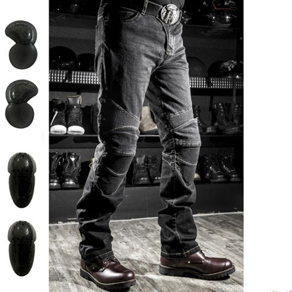 

2019 jeans leisure mens motorcycle jeans pants of locomotive riding a motorcycle pants biker denim trousers