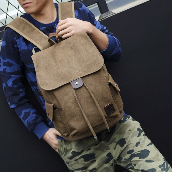 

fashion trend backpack casual canvas travel backpack high school student