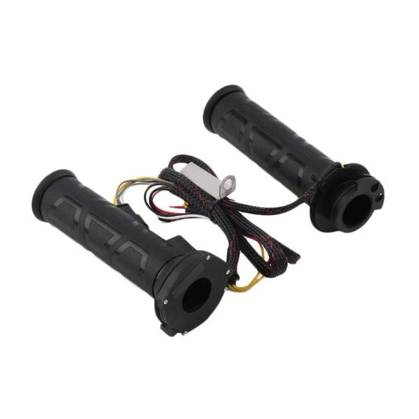 

22.5mm black ergonomic design motorcycle handlebar electric heated grips handle handlebar warmer motorcycle accessories